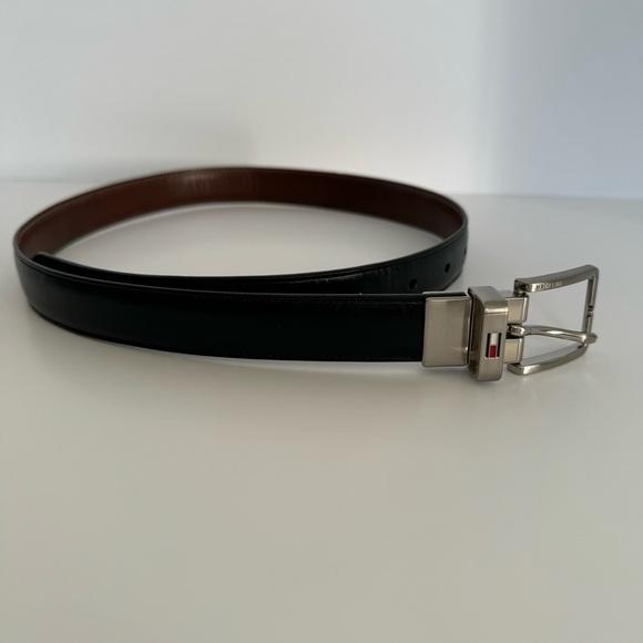 Black Leather Dress Belt Men’s Size 28 - Picture 1 of 4